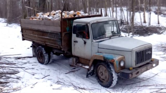 Вывоз дров с делянки ГАЗ 3507
