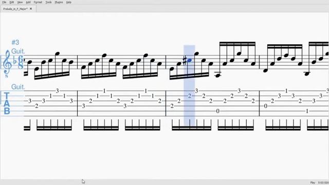 Prelude In F Major Op 59 - Matteo Carcassi(Music Sheet/Tab).