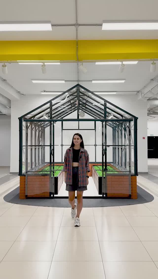 Теплица Домик МПК из трубы 40x40 на цокольном фундаменте #shorts #дача #теплица #обзор #заводтеплиц