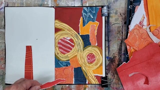 Sketch To Collage #1 | Using A Sketch Idea To Create 2 Mixed Media Collages