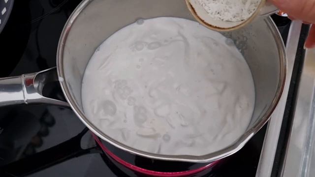 Шикарный десерт без сахара и лактозы за 2 минуты. Страчатела с кокосовой стружкой и шоколадом