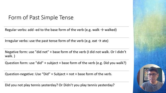 4 Past Simple Tense English