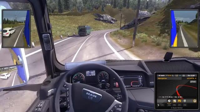 Let's Play Euro Truck Simulator 2 (German/HD) - Truck Sim Map 4.1 [Part 53.3 (Torino-El Hamma)]