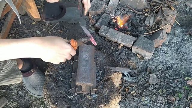КАК ОТКОВАТЬ НОЖ БОУИ СВОИМИ РУКАМИ!