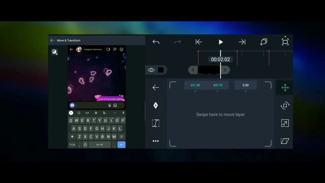 How To Make Instagram Messenger Chat Lyrics | With Deep Glow | Editing Tutorial