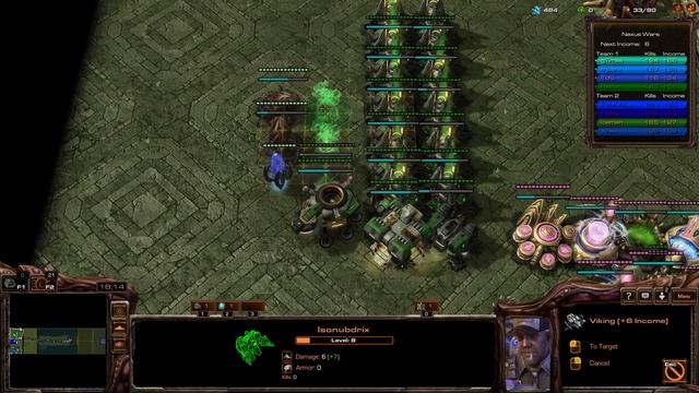 SC2 Arcade Ep.126 Nexus Wars One Lane (Terran)