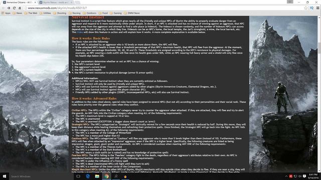 2016 Skyrim Modding Guide Ep.29 - Wet And Cold / Immersive Citizens