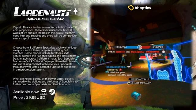 Larcenauts (Thal Gameplay) - Oculus Quest