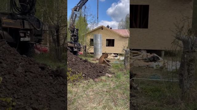 Монтаж 4ки в шахту колодца