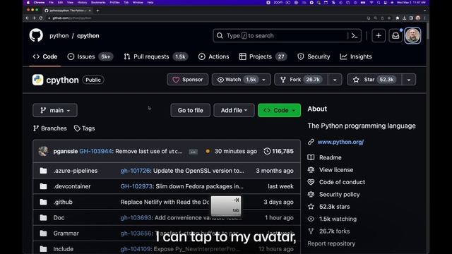 Using GitHub Primary Navigation With A Keyboard