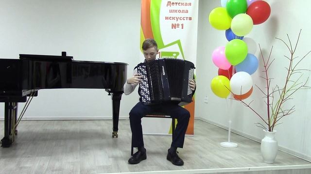 Митьков Павел, баян, группа 3. А Джойс Осенний сон, О Джеймс Маленький мук