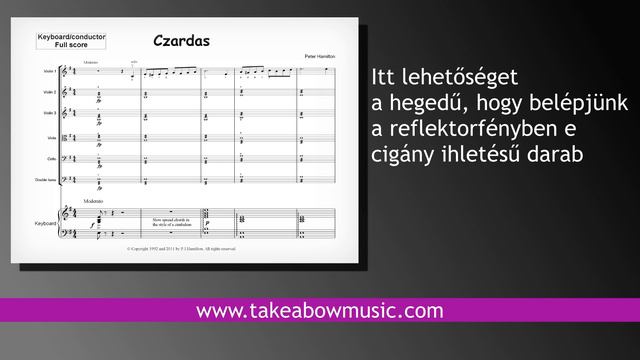 Csárdás: TAKE A BOW: Zene Fiatal Vonósok