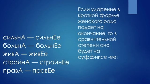 Ударение в прилагательных. ЕГЭ русский язык