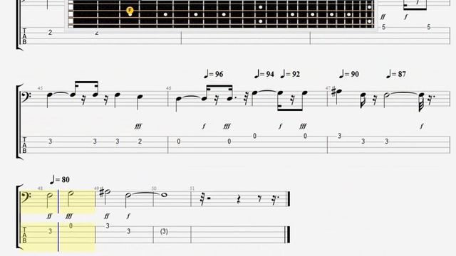 Beatles The   Yesterday  BASS GUITAR TABLATURE