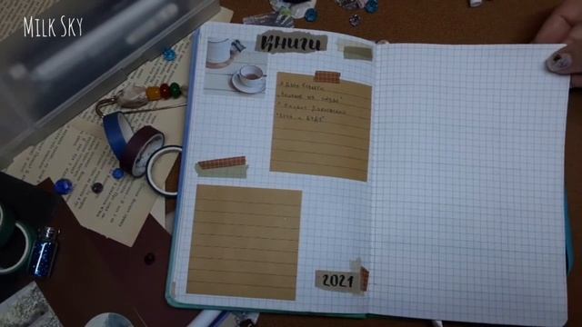 SUB) / ИДЕИ ДЛЯ КОЛЛЕКЦИЙ 2 ЧАСТЬ / Bullet Journal 2021 / January 2021 / январь 2021 / Milk Sky