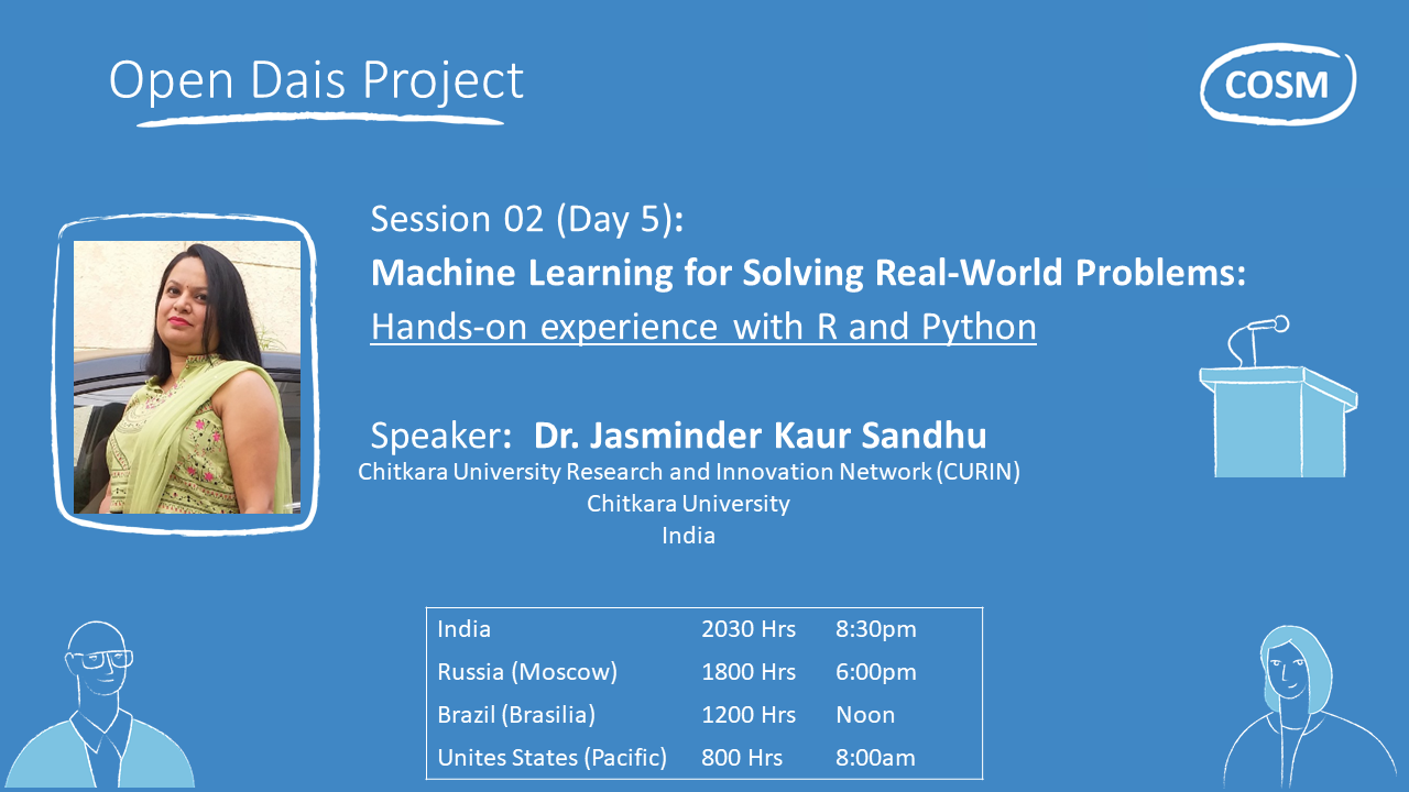 Open Dais 02: Machine Learning For Real-World Problems. Day #5: Hands-on Experience W/ R And Python