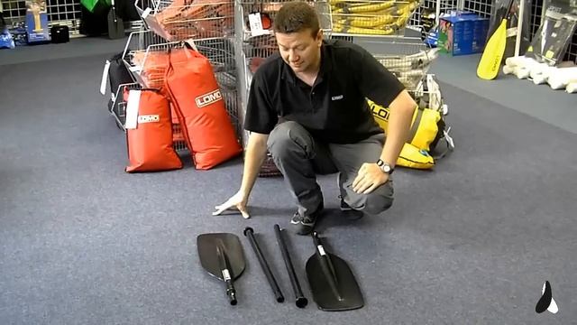 Lomo Emergency Kayak Paddle - 4 Piece - Black