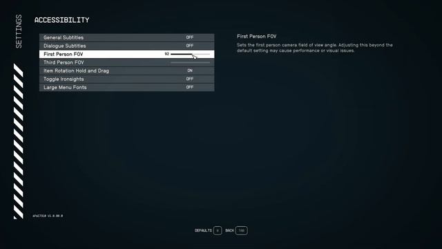 How To Change First Person FOV Starfield