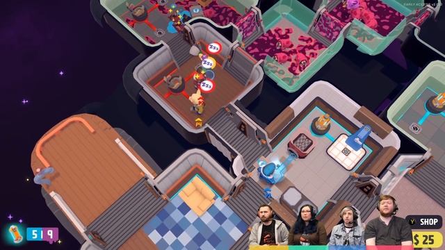 Out Of Space - #2 - FLYING SPACE BUGS?! (4 Player Gameplay)