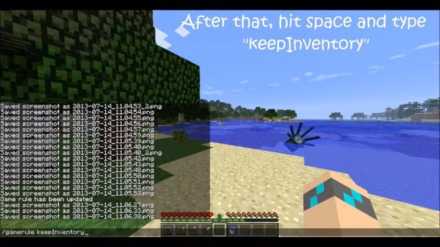 How To Turn On Keep Inventory (Pictures (Not Video) Of Minecraft Tutorial)