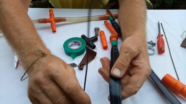Как смонтировать капельный полив легко и просто у себя в саду.