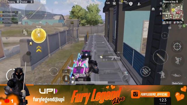 BGMI + ROCKET LEAGUE AJ NAYA GAME TRY KARENGE | DAY 21 | FURY LEGEND LIVE #bgmi #bandhilki #vector