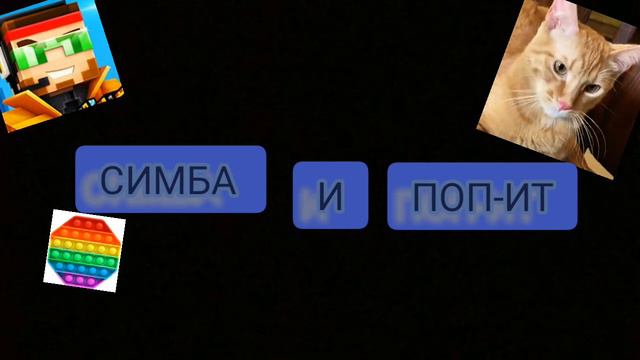 СИМБА МЛАДШИЙ И ПОП-ИТ 🐈