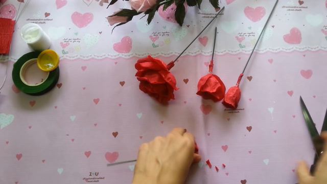 Rose With Crepe Paper - Craft Tutorial | By Dzung Mac