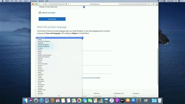 Download Windows 11 ISO 2H22 On MacOS