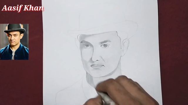Aamir Khan Sketch || DOOM 3 ||Aasif Art // How To Draw Aamir Khan Sketch Step By Step