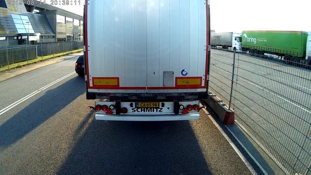 выезд с парома в Фредериксхавне