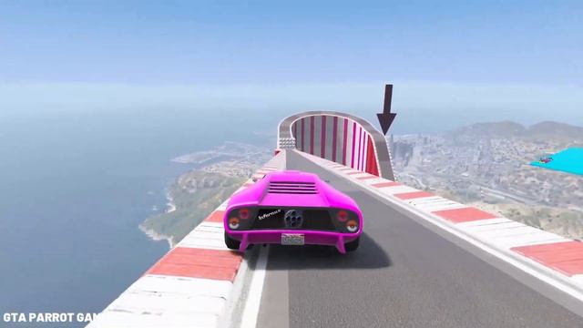 GTA V Spiderman Mega Ramp Super Cars, Monster Truck, Jet With Trevor And Friends Stunt Map Challeng