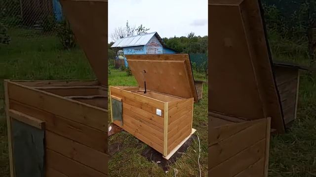 Собачья будка с утеплением и инфракрасным подогревом за одну ночь своими руками для средней собаки