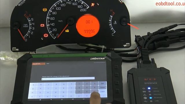 OBDSTAR X300 DP Do 2010 Fiat Uno Way VDO Cluster Calibration