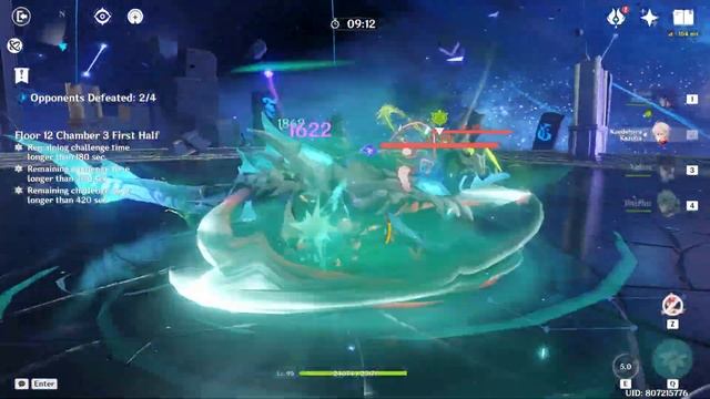 Raiden Shogun Hyperbloom & Nahida Burgeon | New Spiral Abyss 3.7 Floor 12 9 Stars | Genshin Impact