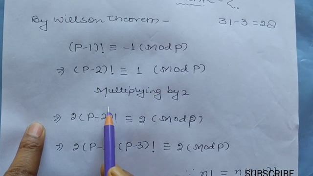Willson Theorem Exapmles | Problem #1 | Number Theory