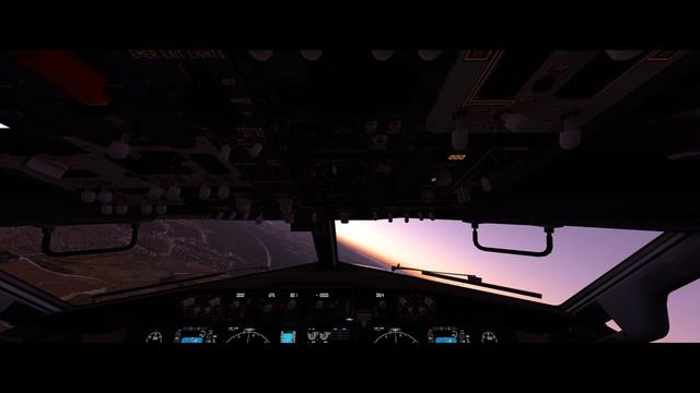 Вечерний полёт на Boeing 737-800