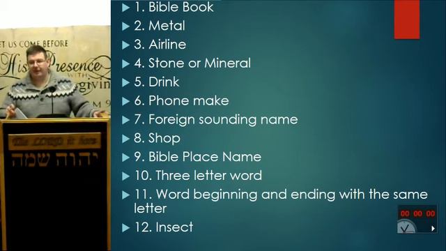 Word Of Knowledge Game Show - Scattergories