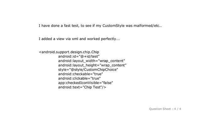 Android : Change Chip Widget Style Programmatically Not Working - Android