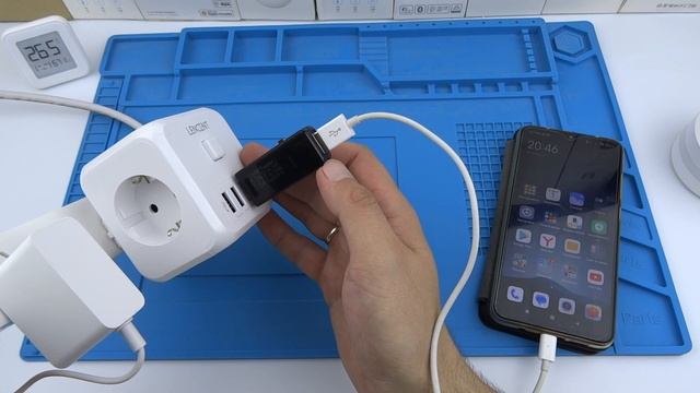 Тройник сетевой на 220 вольт с USB разъемами для зарядки телефона с Алиэкспресс распаковка