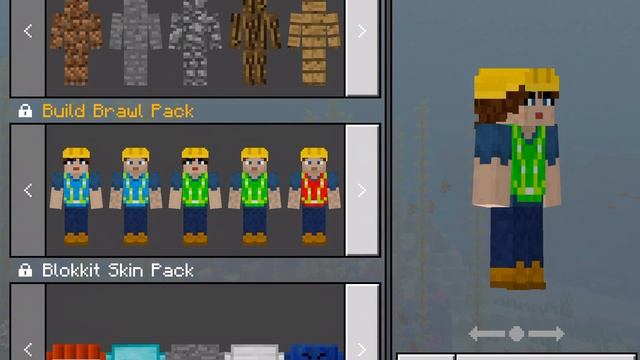 Minecraft Pocket Edition SG Builders Brawl Skin Pack