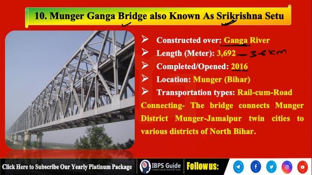 Longest Bridges Of India | भारत के सबसे लम्बे पुल | By Akhilesh Sir
