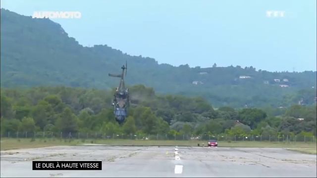 Speed Race Porsche 911T-S Vs Helicopter NH90