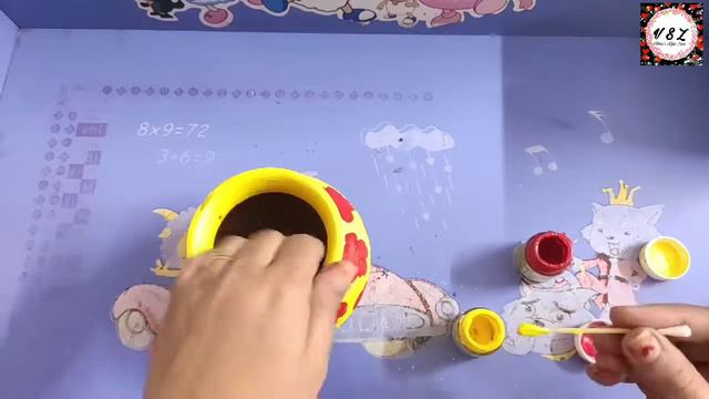 Cute Money Planter Made From Old Cute And Small Matki ⚱+🎨|Plantation|Money Plant🌱|Vibha'sStyleZone