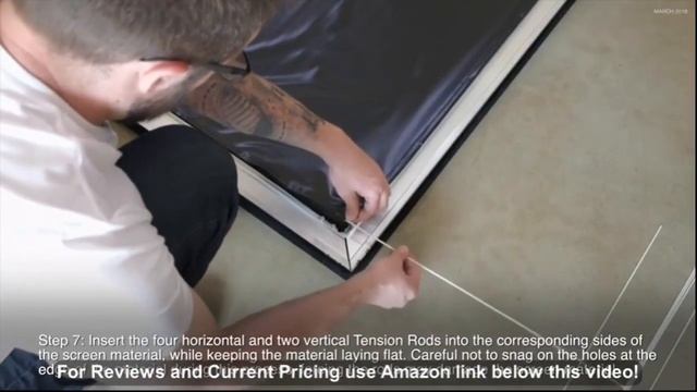 Akia Screens 135 INCH Projector Screen 16:9 Fixed Frame Black Projector Screen 8K 4K Ultra HD 3