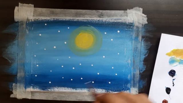 Cute Night Owl Acrylic Painting | How To Draw An OWL | Floating Colors