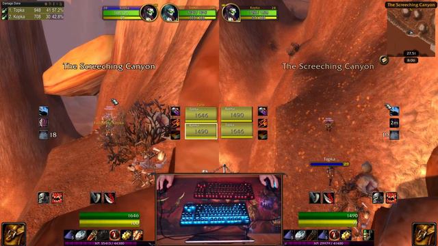 WOW Hardcore Sister's, Kopka 28-29, Topka 29-30, Fast And Dangerous Thousand Needles Adventures!