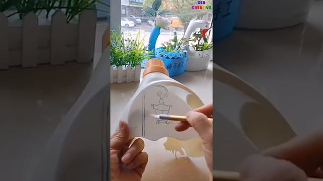 ДЕКУПАЖ ИЗ МУСОРА.Decoupage From A Bottle