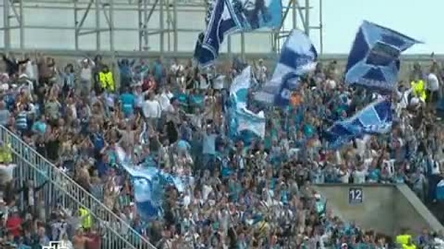 Гол Кержакова в матче Зенит -Осер ЛЧ 2010-2011