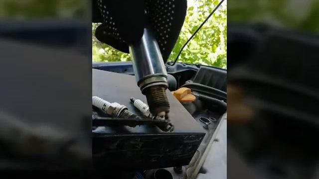 Как менять свечи зажигания газ, бензин!